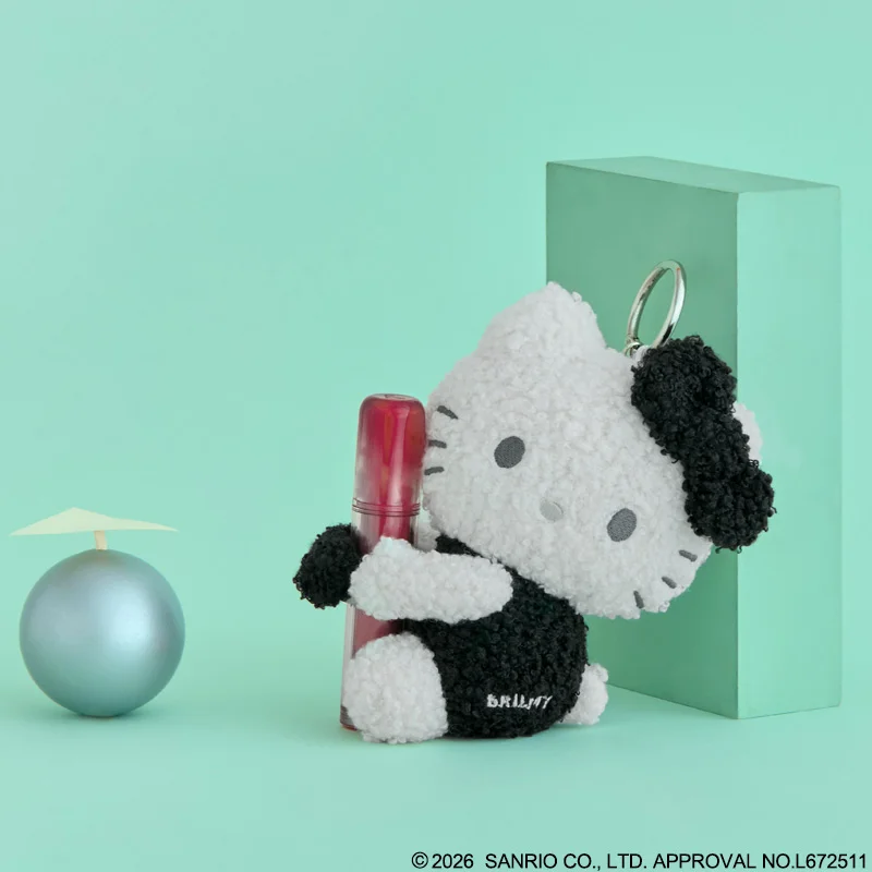 HELLO KITTY × BRILMY リップを抱っこできちゃう♡ぬいぐるみチャーム BOOK BLACK ver. SPECIAL PACKAGE