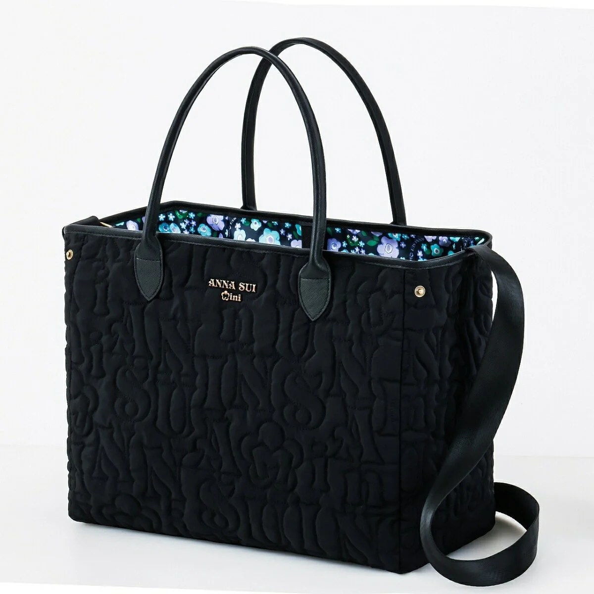 ANNA SUI mini リバーシブルで使えるロゴキルトなトートバッグBOOK