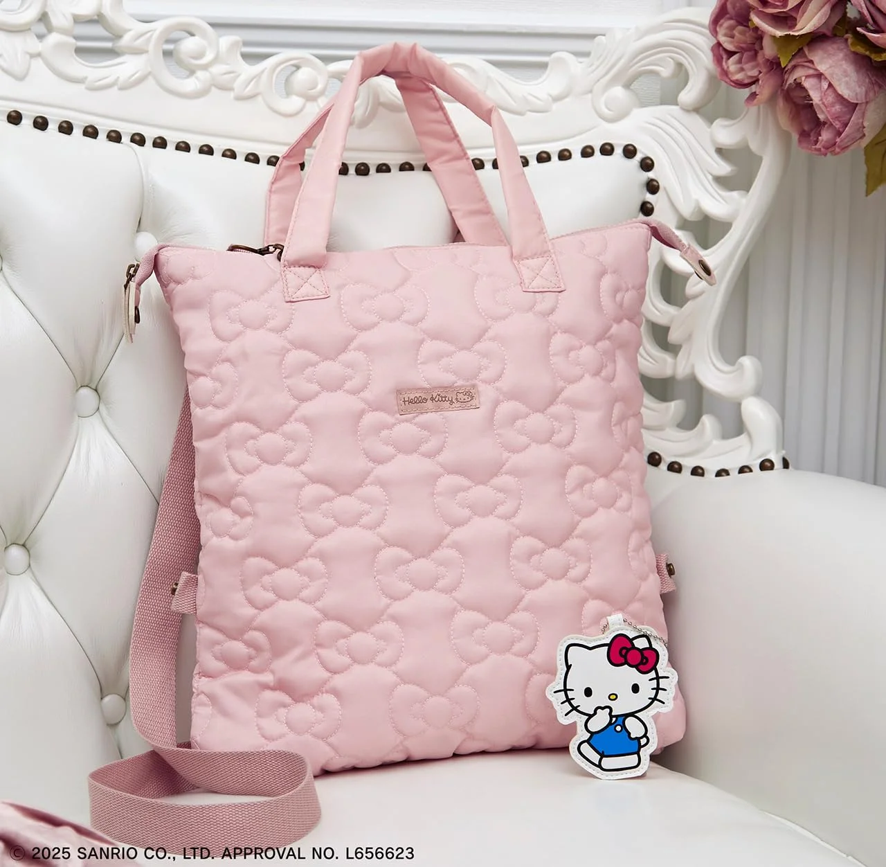 HELLO KITTY リボンな 3wayキルティングBAG BOOK キュートPINK