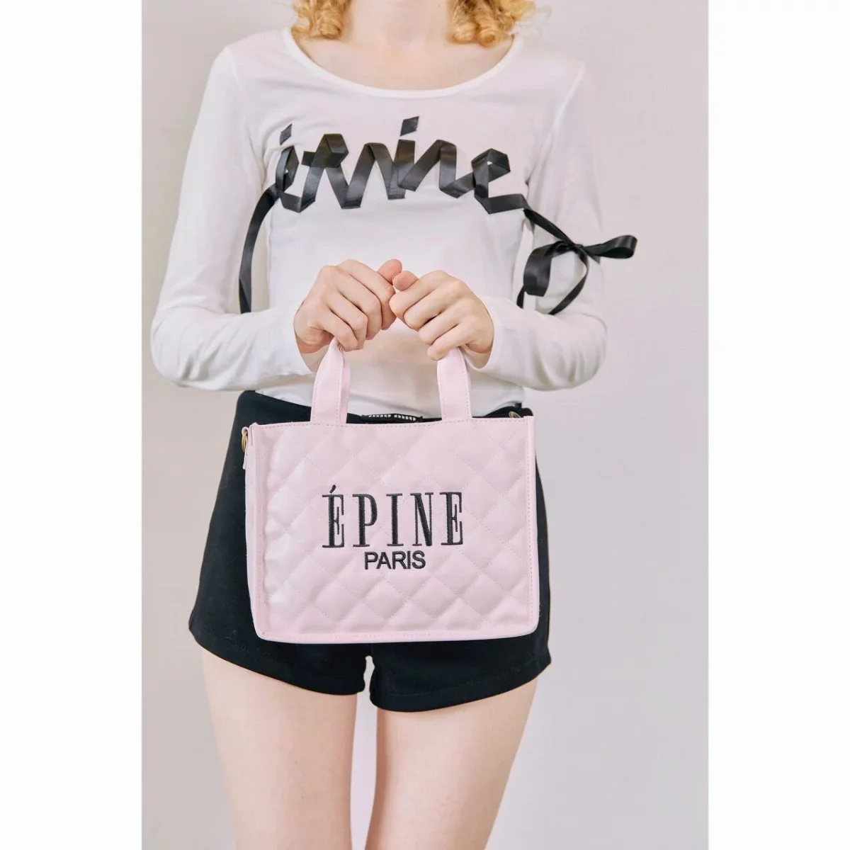 ÉPINE PARIS QUILTING BAG BOOK PINK