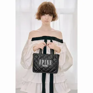 ÉPINE PARIS QUILTING BAG BOOK BLACK