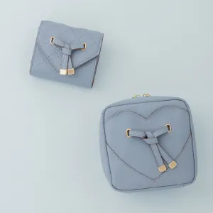 VIS ハートカット財布ミニ QUILTING SAXE BLUE - サムネイル画像5